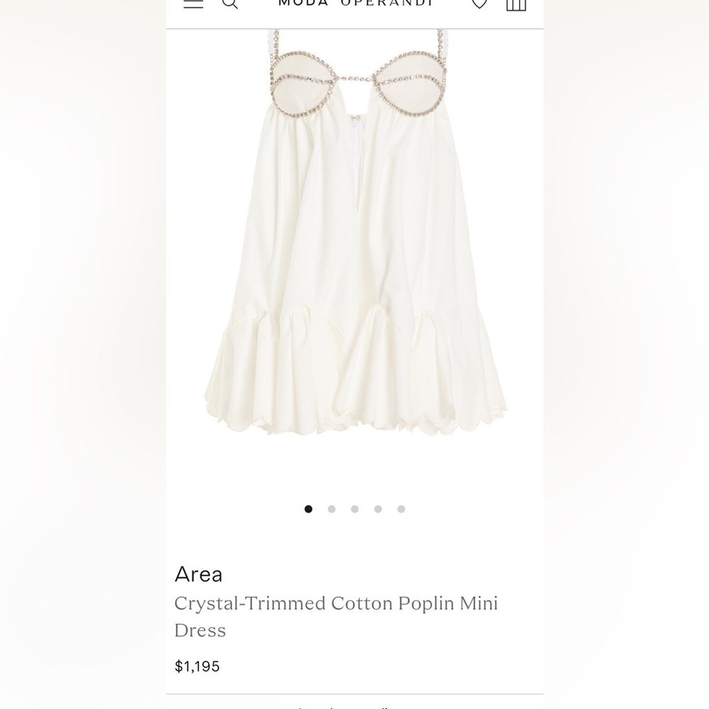 Area dress. Worn once, hand cleaned perfect condition